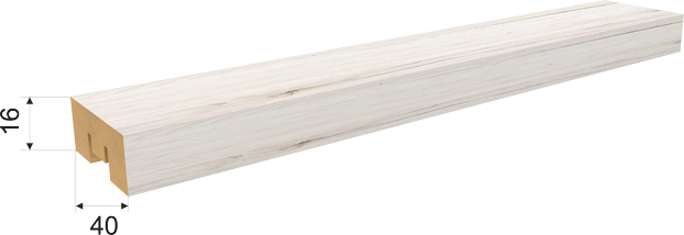 Декоративная рейка из МДФ Stella Бриона Дуб Сан Ремо Белый