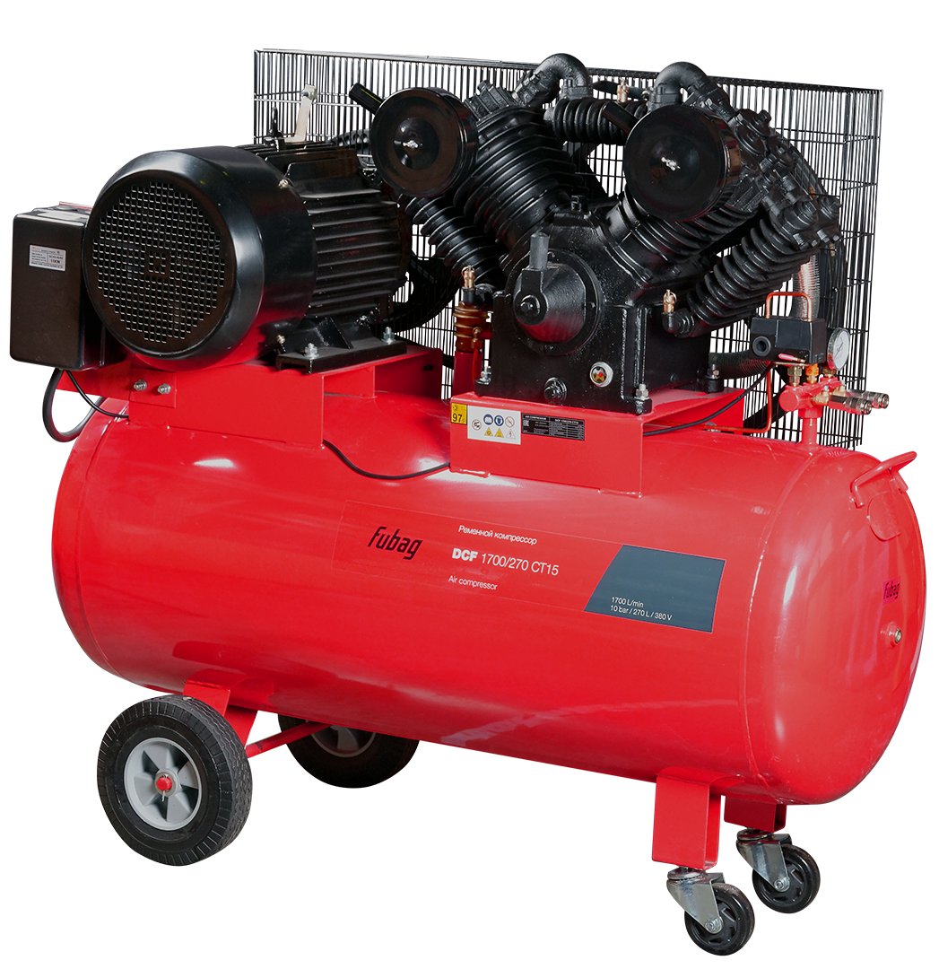 Компрессор масляный ременной FUBAG DCF-1700/270 СТ15 двухступенчатый