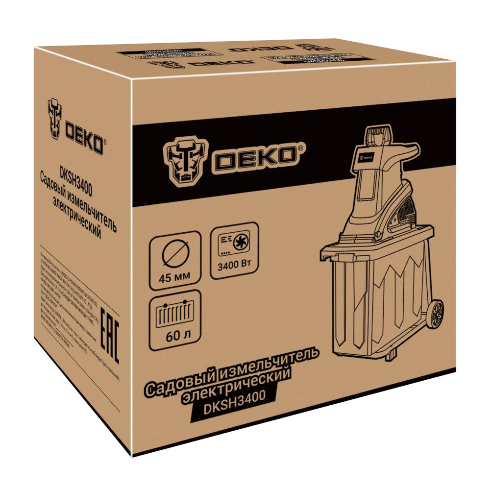 Измельчитель садовых отходов сетевой DEKO DKSH3400