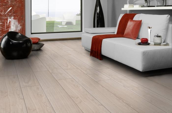 Ламинат Kronostar Galaxy 4V Дуб Вейвлесс Белый D2873