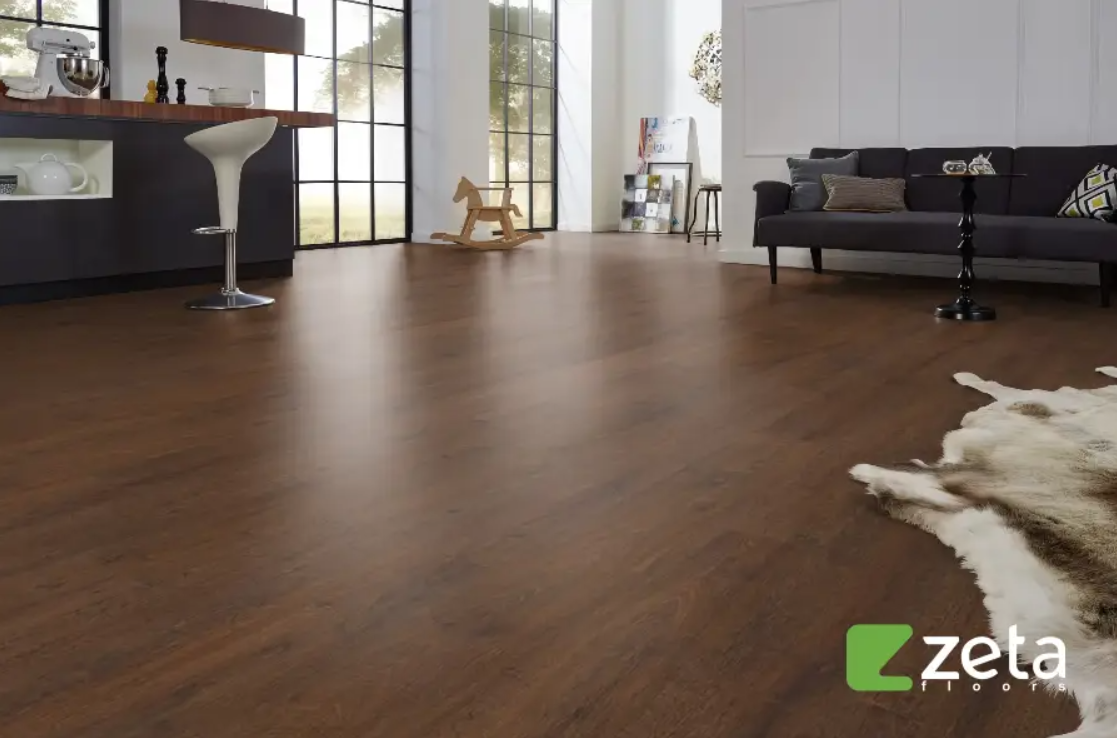 SPC ламинат Zeta Floors Дуб Бурбон 742