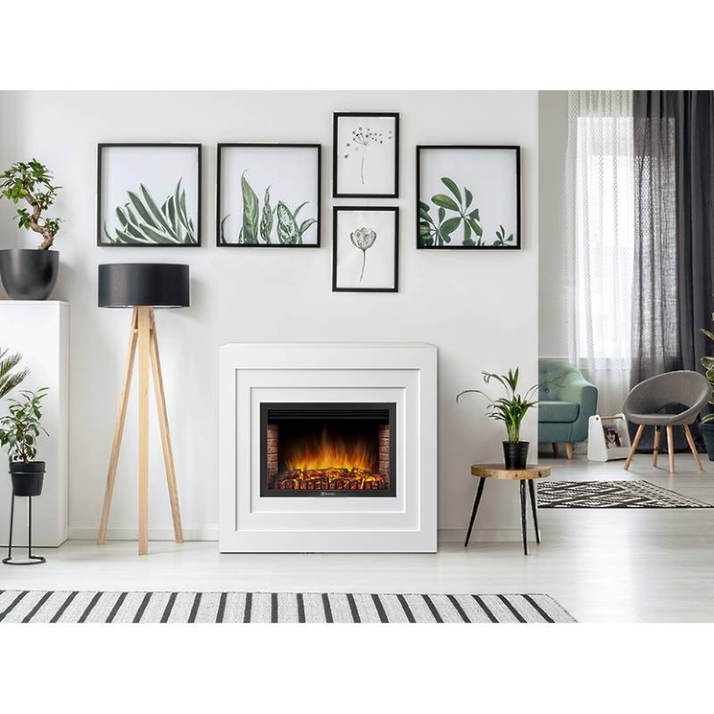 Каминокомплект:Биокамин Firelight BFP/P-3020+Портал Cubo 30 белый