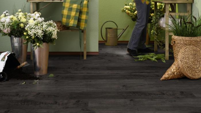 Ламинат Kronotex Exquisit Тик Ностальгия Графит (Teak Nostalgy Graphite)