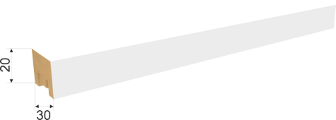 Декоративная рейка из МДФ Stella Милана Белая