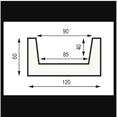 Декоративная балка полиуретановая ПКФ Уникс М12 Дуб светлый, 120х60мм, 3м
