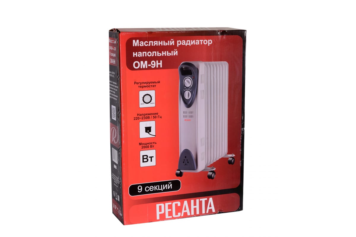 Масляный радиатор Ресанта ОМ-9Н