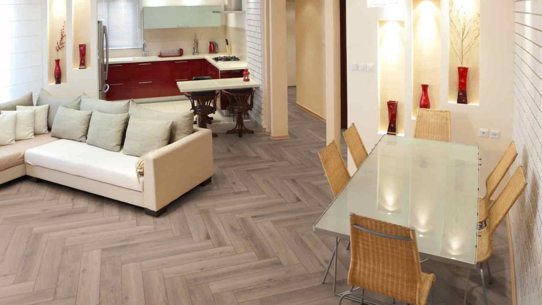 Ламинат Kronotex Herringbone D3766 Дуб Метц