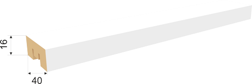 Декоративная рейка из МДФ Stella Бриона Белая