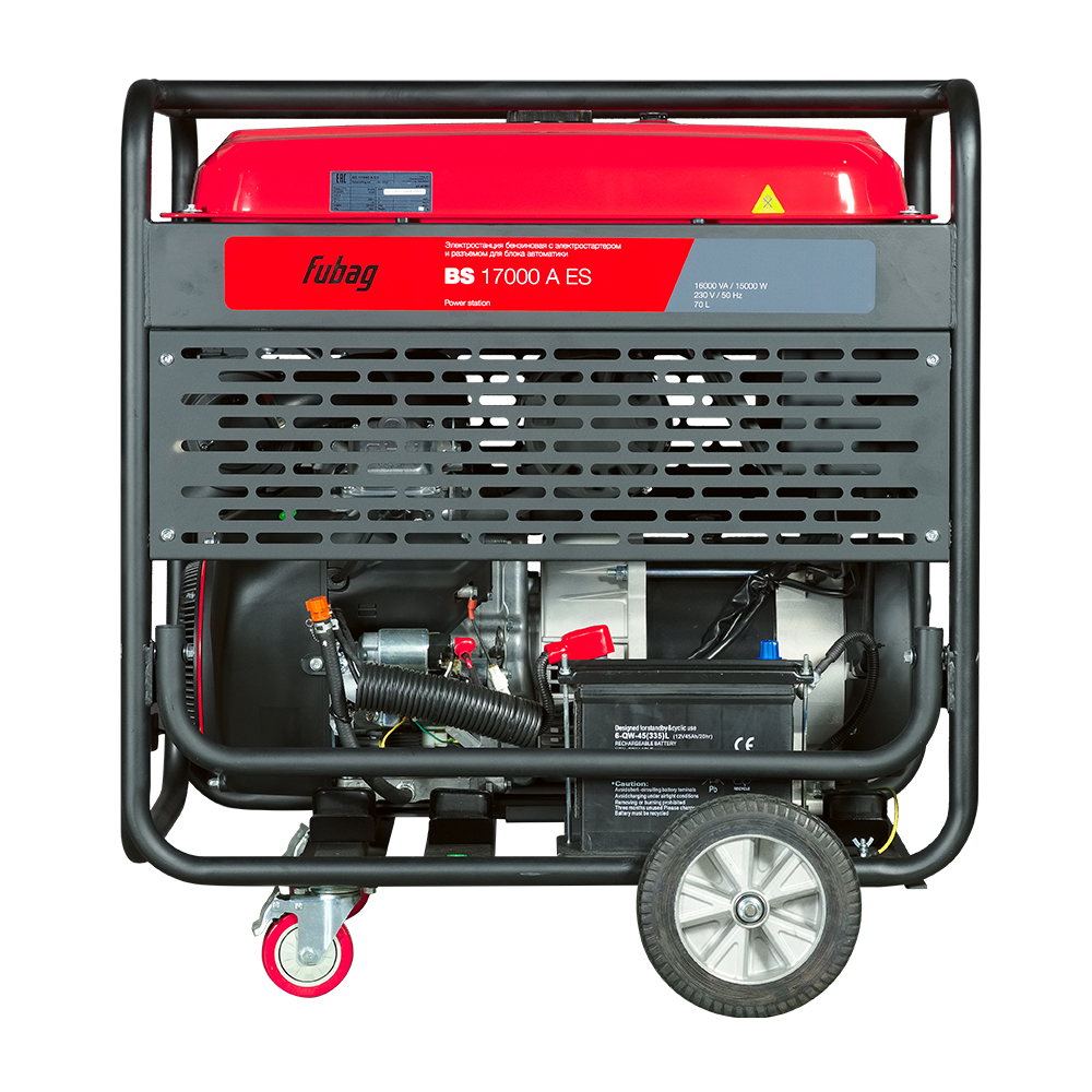 Генератор бензиновый FUBAG BS 17000 A ES с электростартером и коннектором автоматики