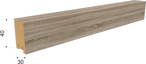 Декоративная рейка из МДФ Stella Ривьера Дуб Винтаж