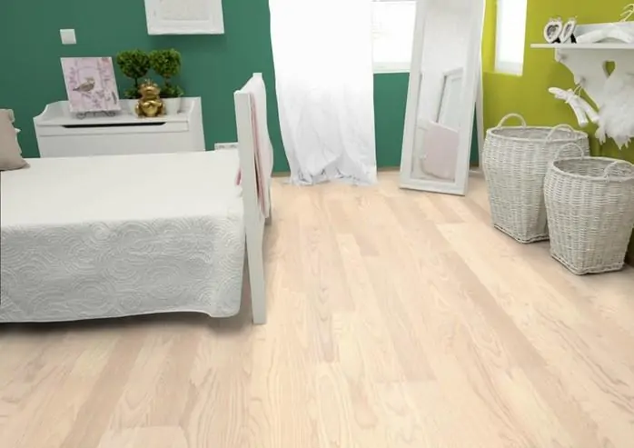 Паркетная Доска Upofloor Амбиент Ясень Натуре Обработанный светлым матовым лаком 2-полосн