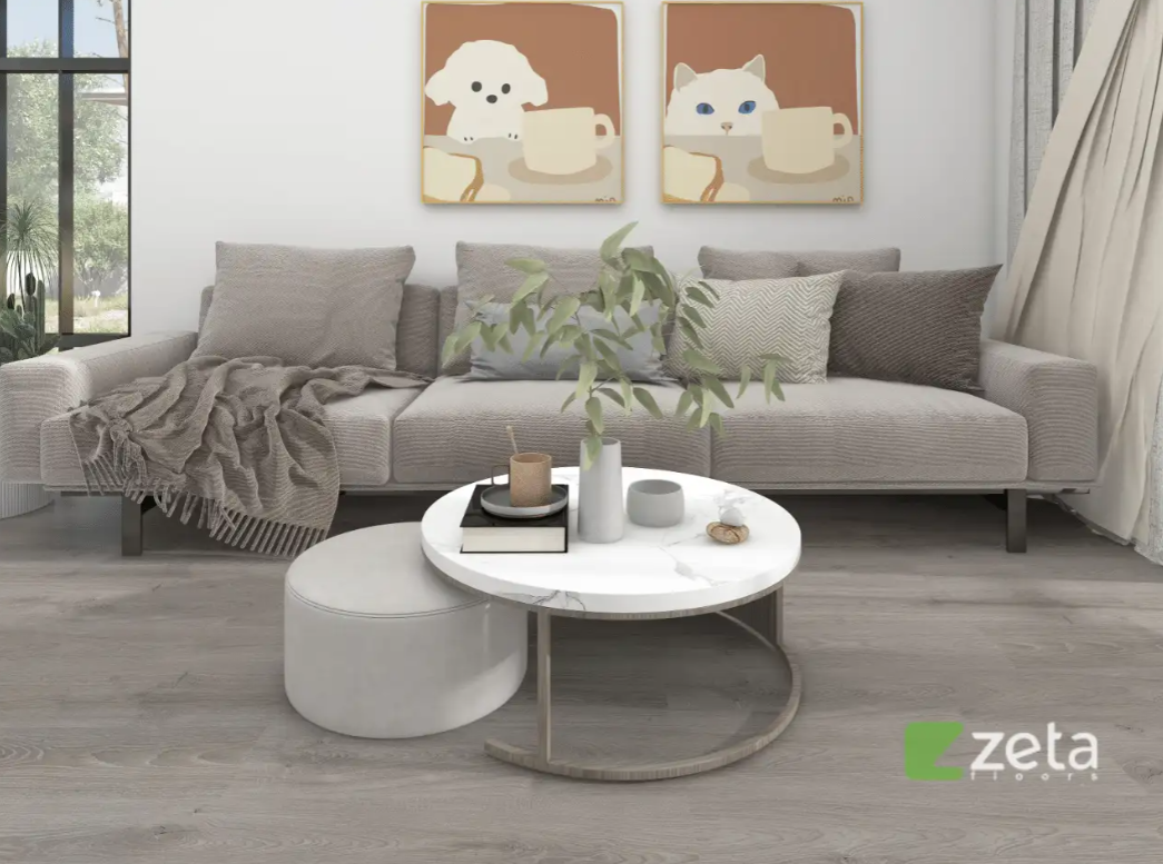 SPC ламинат Zeta Floors Дуб дымчатый 002-8