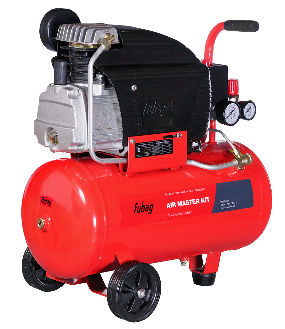 Компрессор масляный коаксиальный FUBAG AIR MASTER KIT ( + 6 предметов)