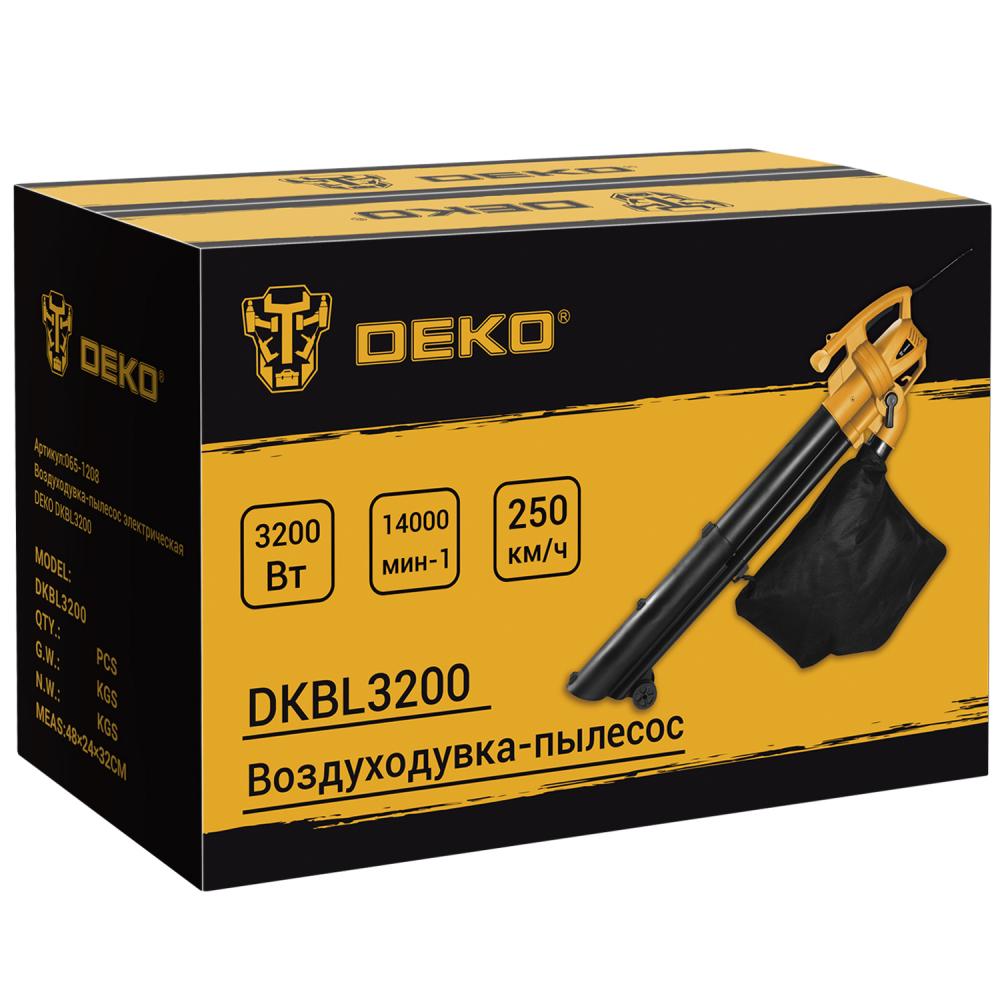 Воздуходувка-пылесос электрическая DEKO DKBL3200