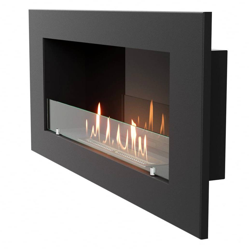 Каминокомплект:Биокамин Firelight BFP/W-110+Набор керамических камней М, черные