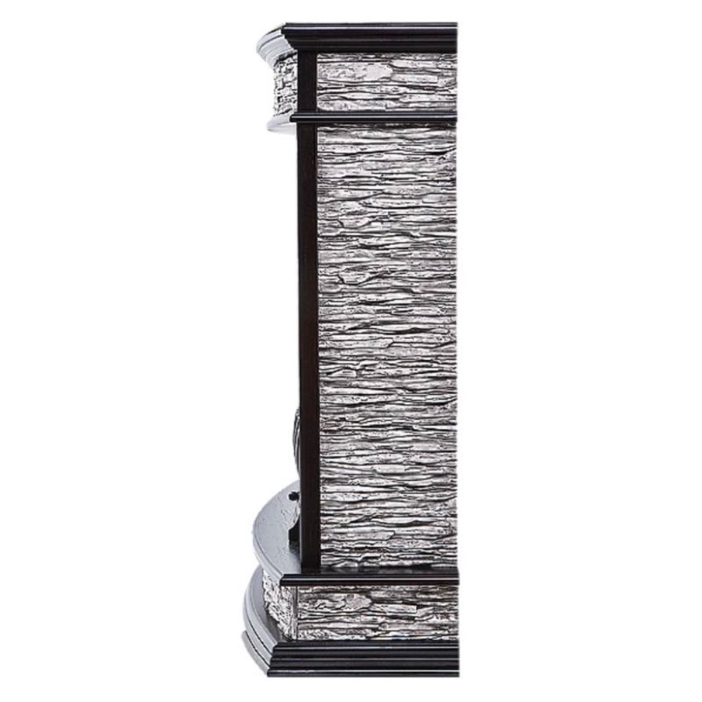 Каминокомплект Firelight: Очаг EFP/P-1020LS,портал Scala Classic сланец скалистый серый,шпон венге