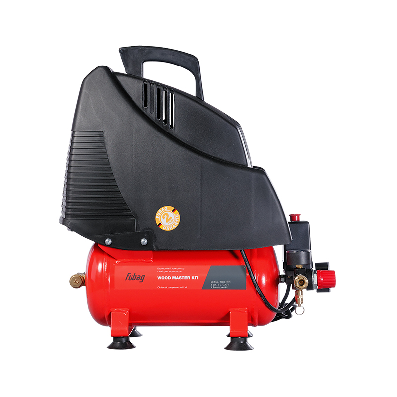 Компрессор безмасляный коаксиальный FUBAG WOOD MASTER KIT ( + 4 предмета)