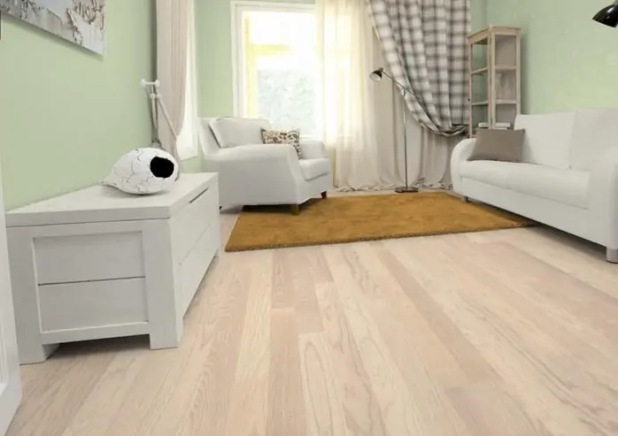 Паркетная Доска Upofloor Амбиент Ясень Натуре Обработанный светлым матовым лаком 2-полосн