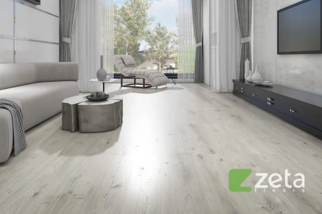 SPC ламинат Zeta Floors Дуб Хлопковый 002-5