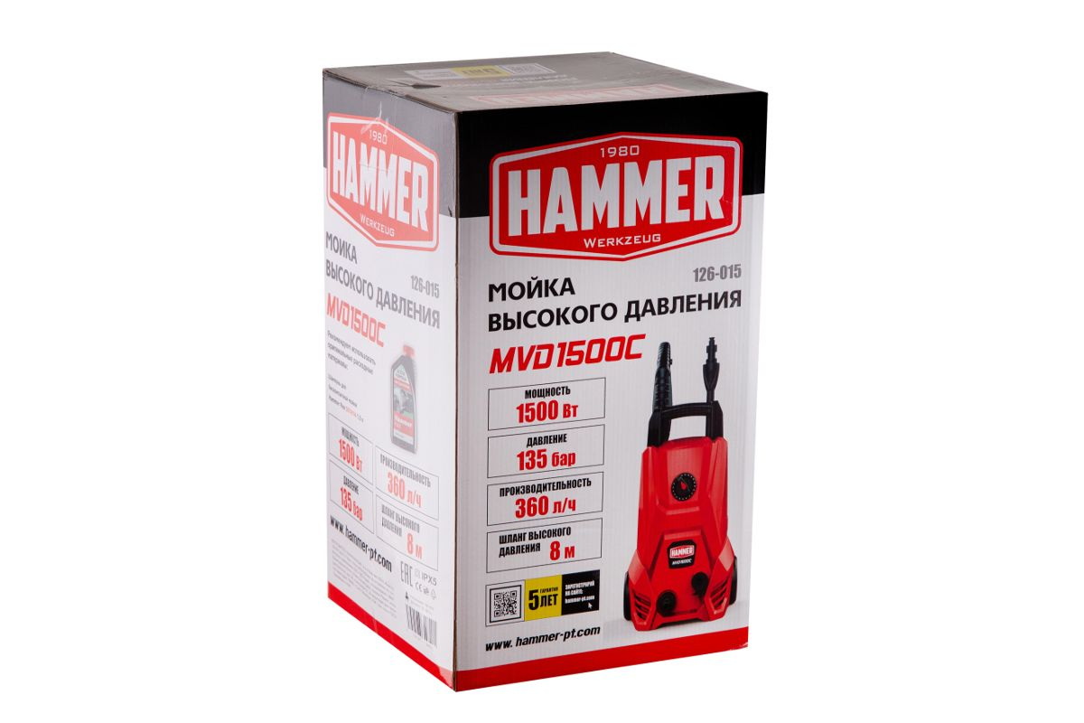 Мойка высокого давления Hammer MVD1500C