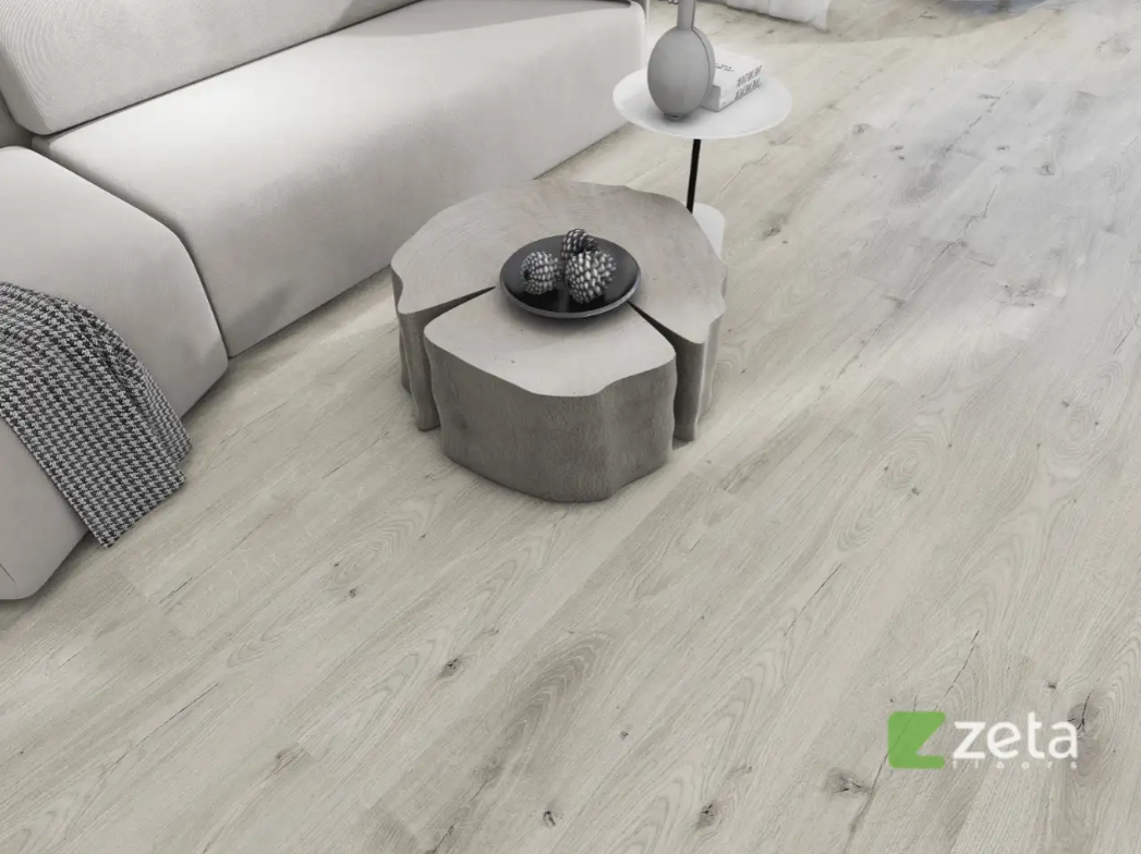 SPC ламинат Zeta Floors Дуб Хлопковый 002-5