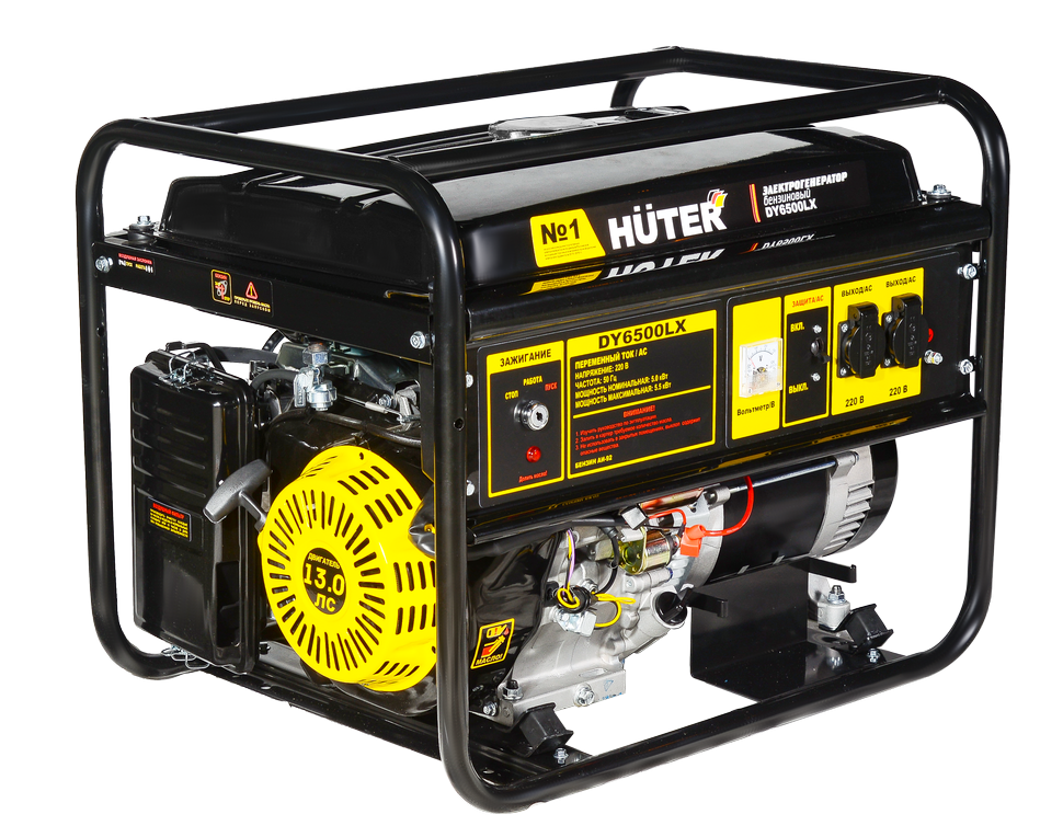 Генератор бензиновый Huter DY6500LX с электростартером
