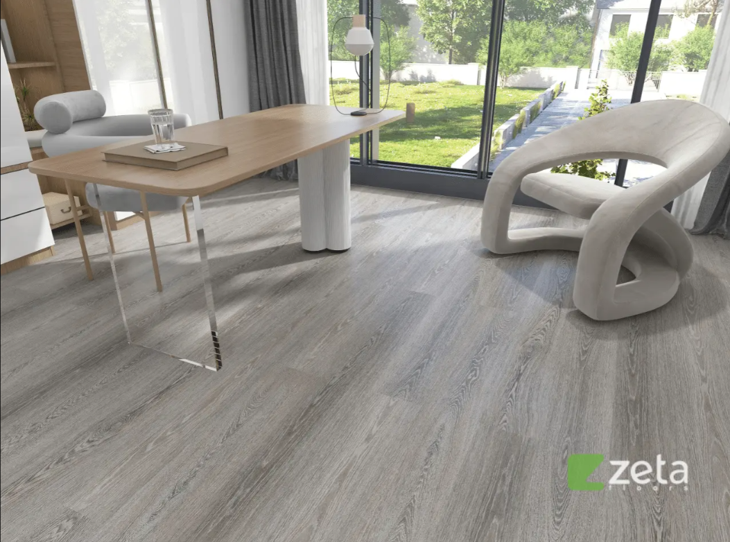 SPC ламинат Zeta Floors Дуб Грэй 006-2