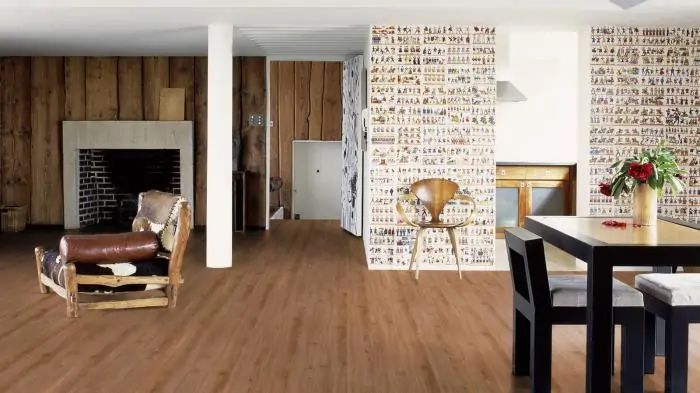 Виниловая плитка LVT (ПВХ) для пола (влагостойкий замковый ламинат) Wicanders Hydrocork Wood Europen Oak (B5Q2001)