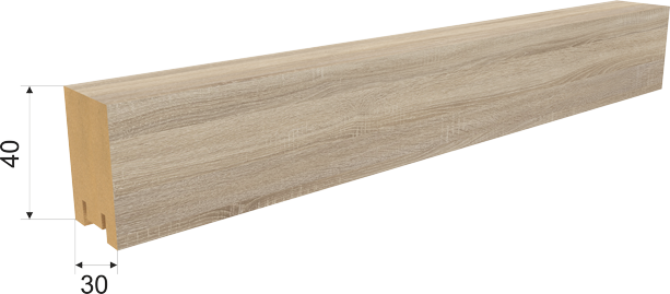 Декоративная рейка из МДФ Stella Ривьера Дуб Сонома