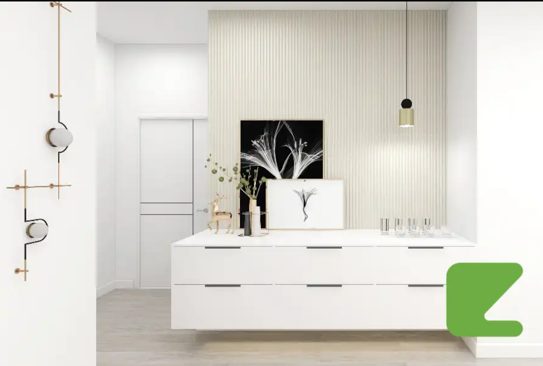 Декоративная реечная панель Zeta HOME M-Line White