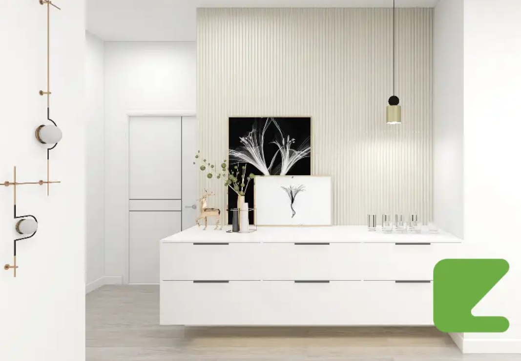 Декоративная реечная панель Zeta HOME  S-Line White