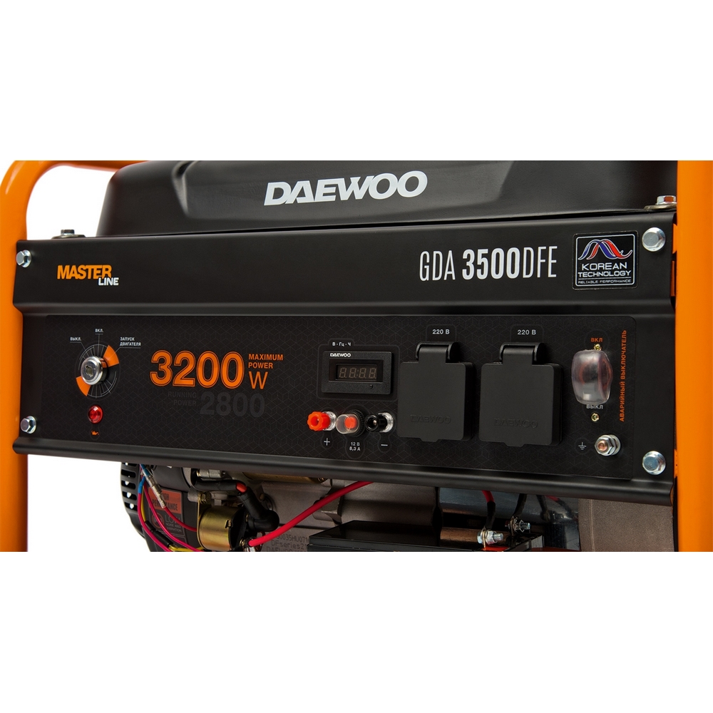 Генератор бензиновый DAEWOO GDA 3500 DFE (газовый)