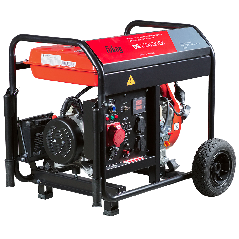 Генератор дизельный FUBAG DS 7000 DA ES с электростартером и коннектором автоматики