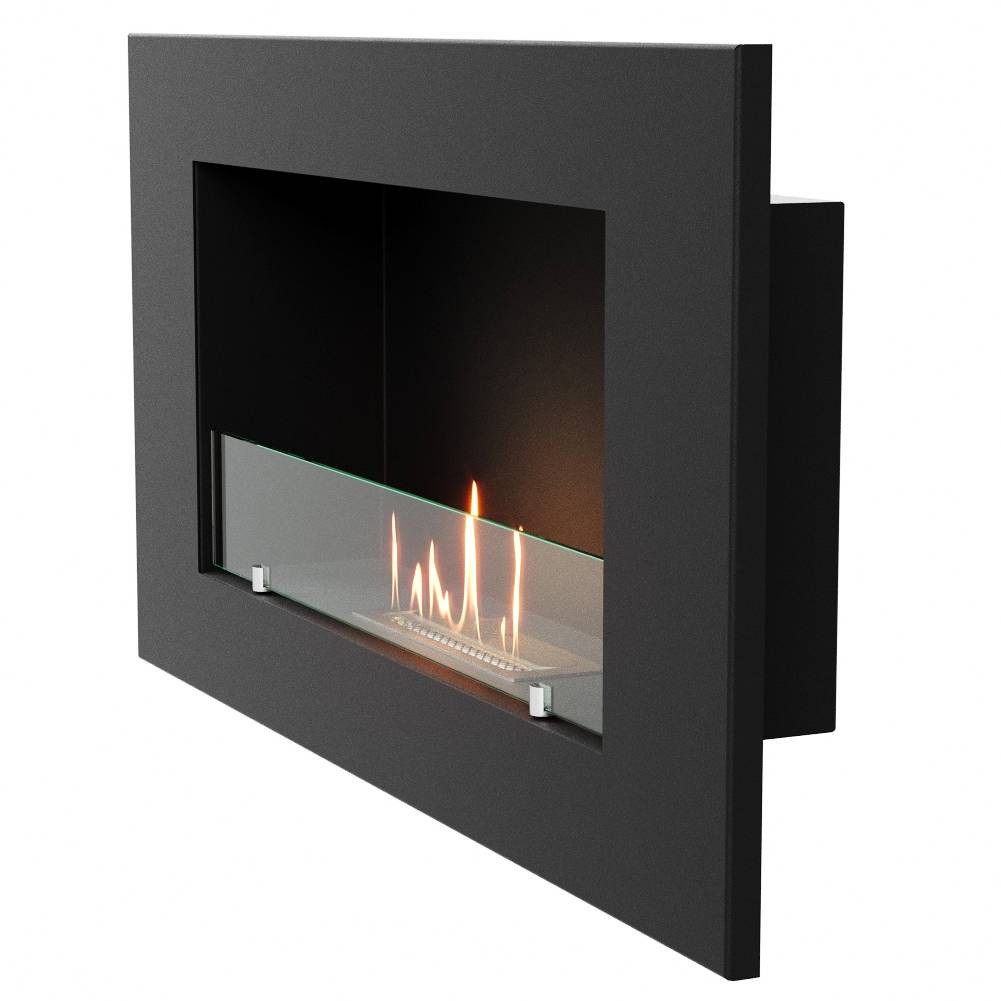 Каминокомплект:Биокамин Firelight BFP/W-90+Набор керамических камней М, черные