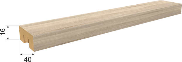 Декоративная рейка из МДФ Stella Бриона Дуб Cонома