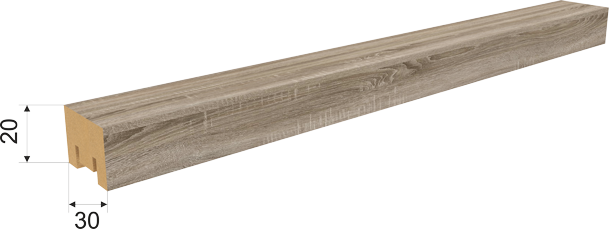 Декоративная рейка из МДФ Stella Милана Дуб Винтаж