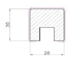 Декоративная рейка WallMaker Г-190 20х28 Дуб Артисан