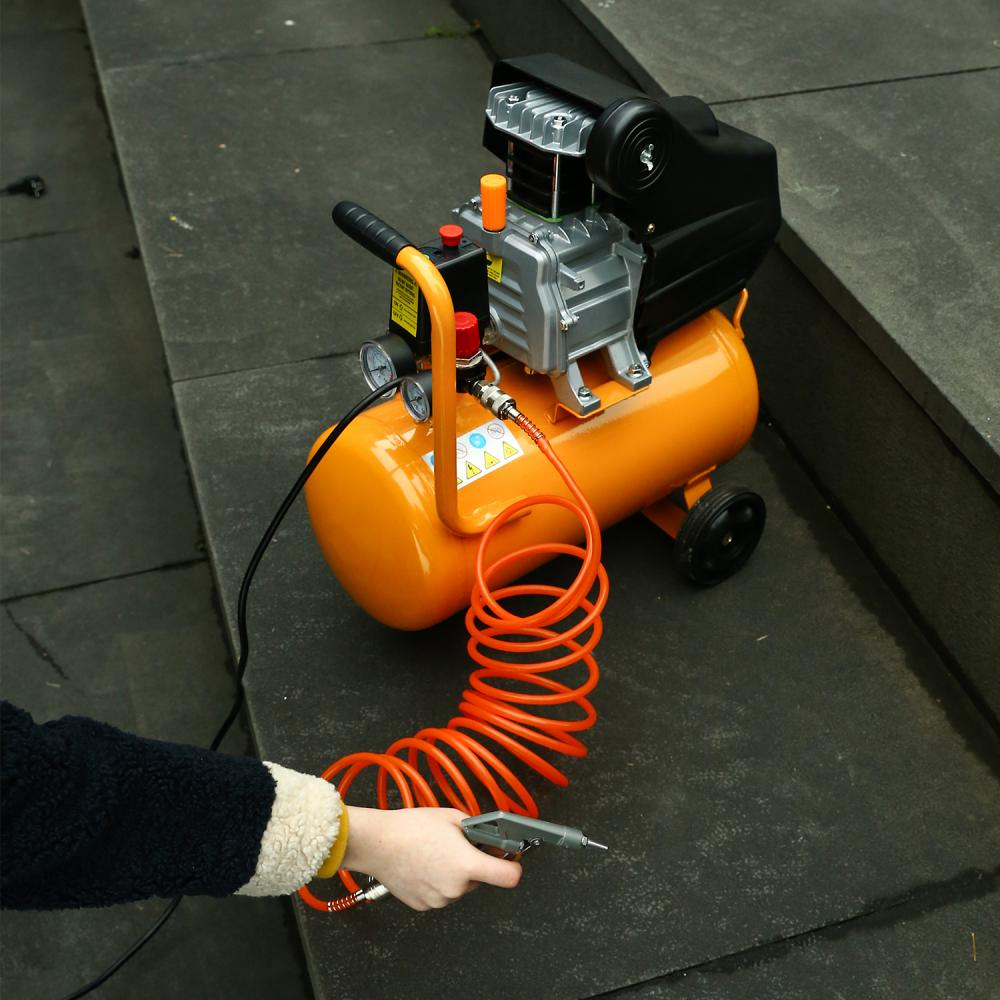 Компрессор масляный коаксиальный DEKO DKAC24 ( + 5 предметов)