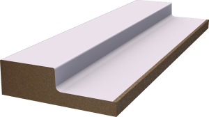 Декоративная панель WallMaker левая ПНл-37 Белабел 2800x123х19