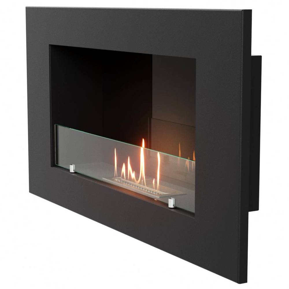 Каминокомплект:Биокамин Firelight BFP/W-90+Набор керамических камней М, черные