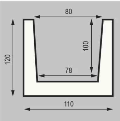 Декоративная балка полиуретановая ПКФ Уникс М11 Орех, 120 х 110мм, 3м