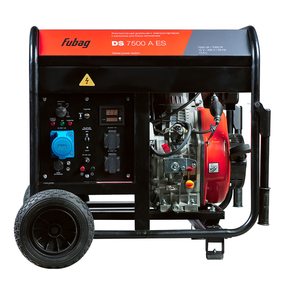 Генератор дизельный FUBAG DS 7500 A ES с электростартером и коннектором автоматики