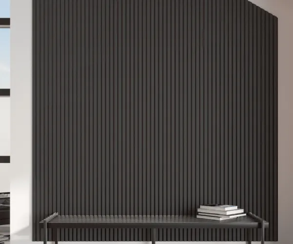 Панель стеновая акустическая МДФ Stella Comfort De Luxe Black Lead