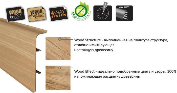 Плинтус Arbiton INDO 02 Северный ясень