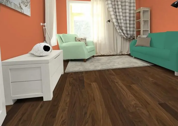 Паркетная Доска Upofloor Форте Орех Натуре 2-полосный