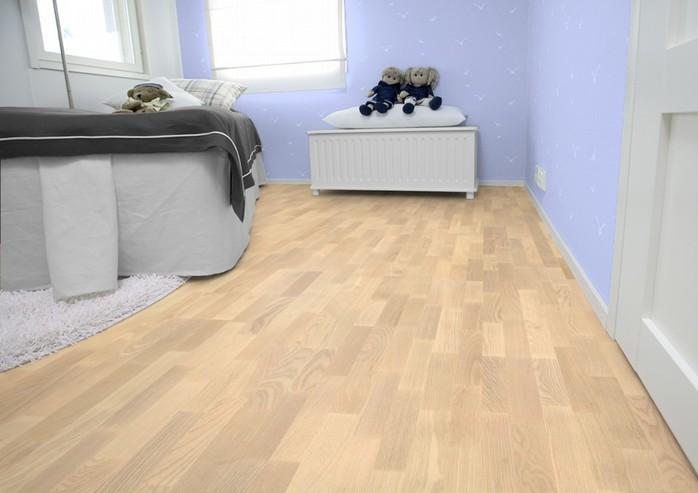 Паркетная Доска Upofloor Амбиент Ясень Натуре Пропитка белым маслом 3-полосный