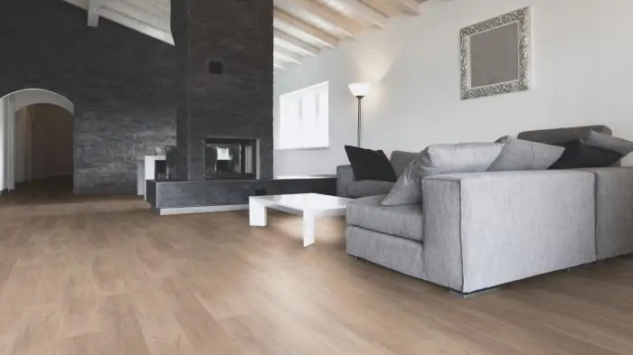 Виниловая плитка LVT (ПВХ) для пола (влагостойкий замковый ламинат) Wicanders Hydrocork Wood Sawn Bisque Oak (B5P3001)