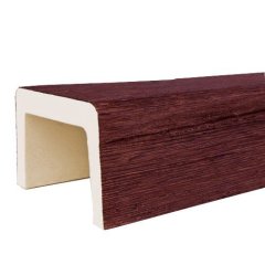 Декоративная балка полиуретановая ПКФ Уникс М12 Вишня, 120х60мм, 3м