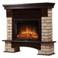 Портал Firelight Forte Wood 25 камень коричневый, шпон темный дуб