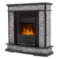 Каминокомплект Firelight: Очаг EFP/P-1020LS,портал Scala Classic сланец скалистый серый,шпон венге